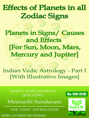cover image of Effects of Planets in all Zodiac Signs--Part I